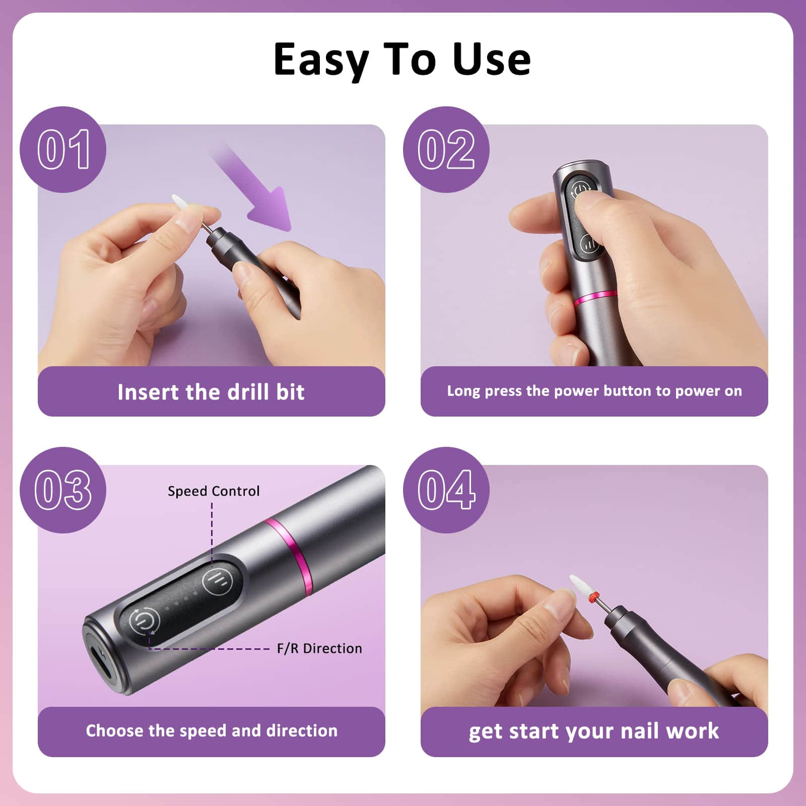 Cordless Compact Nail Drill（M109）